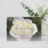 Carte de remerciements funéraire du Mémorial de la (Debout devant)