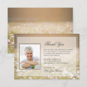 Carte de remerciements funéraire du pré | Merci co (Devant / Derrière)