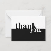 Carte de remerciements funéraire en noir et blanc (Devant)