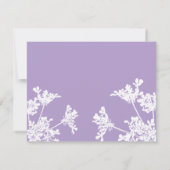 Carte de remerciements funéraire Fleur sauvage bla (Dos)