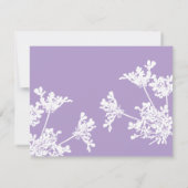 Carte de remerciements funéraire Fleur sauvage bla (Dos)