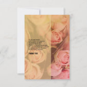 Carte de remerciements funéraire floral (Dos)