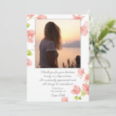 Carte de remerciements funéraire Floral Bereavemen (Debout devant)