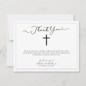 Carte de remerciements funéraire inter-religieux (Devant)