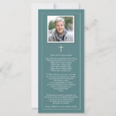 Carte de remerciements funéraire Memorial St Chris (Dos)