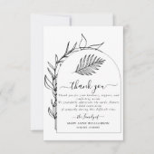 Carte de remerciements funéraire minimale (Devant)