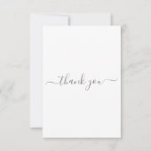 Carte de remerciements funéraire minimale (Dos)