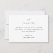 Carte de remerciements funéraire personnalisée sim (Devant)