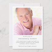 Carte de remerciements funéraire photo (Devant)