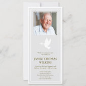 Carte de remerciements funéraire photo commémorati (Devant)