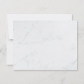 Carte de remerciements funéraire simple et élégant (Dos)