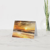 Carte de remerciements funéraire Sympathy Beach Su (Devant)