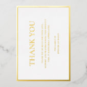 Carte de remerciements funéraire traditionnel or s (Recto)