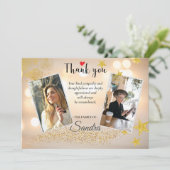 Carte De Remerciements Funeral Memorial Before & After Photo (Debout devant)