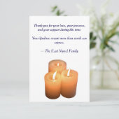 Carte De Remerciements Funeral Thank You Card  (Debout devant)