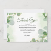 Carte De Remerciements Funeral Thank You Card (Devant)