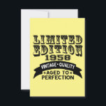 Carte De Remerciements Funny 1958<br><div class="desc">Limited edition 1958 Vintage Quality Aged to perinfection</div>