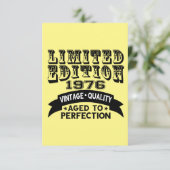 Carte De Remerciements Funny 1976 Birthday Card Limited Edition (Debout devant)