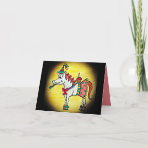 Carte De Remerciements Funny Birthday Horse Card