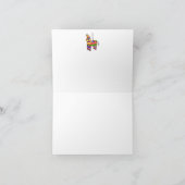 Carte De Remerciements Funny Cat et Pinata Blank Card (Intérieur)