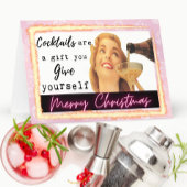 Carte De Remerciements Funny Christmas Card Best Friend "Gift Yourself"