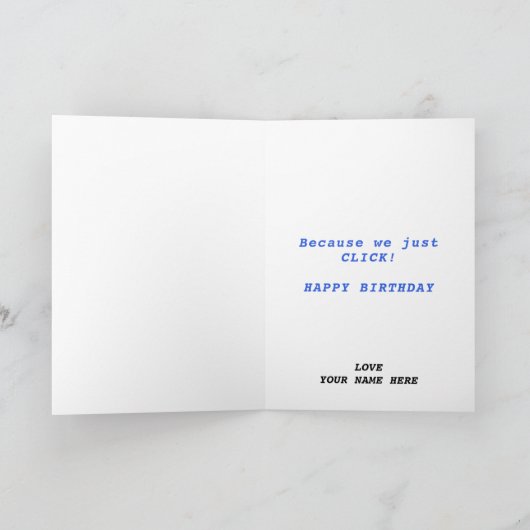 Carte De Remerciements Funny Computer Mouse Click Daughter Joyeux anniver (Intérieur)