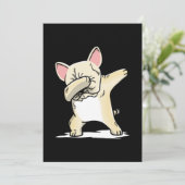 Carte De Remerciements Funny Dabbing Bulldog Dog (Debout devant)