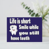 Carte De Remerciements Funny Dental Quote (Debout devant)