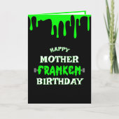 Carte De Remerciements Funny Frankenstein Halloween Joyeux anniversaire (Devant)