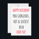 Carte De Remerciements Funny Happy Birthday card pour elle<br><div class="desc">Si vous cherchez des idées cadeaux d'anniversaire mignonnes et amusantes pour elle, cette carte d'anniversaire avec des citations, des messages et des souhaits vous intéressera sûrement. Cette carte d'anniversaire peut être un cadeau parfait pour la femme, pour le conjoint, pour elle, pour les filles, pour les femmes, pour la fiancée,...</div>