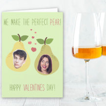 Funny Quirky Pair Grey Card pour la Saint-Valentin