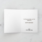 Carte De Remerciements Funny Rock Pun Plaisanterie Humour Fille Joyeux an (Intérieur)