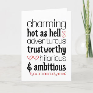 Carte De Remerciements Funny Valentines Day Love Card Pour Lui