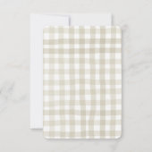 Carte De Remerciements Futur mariage fêté avec un shower (Dos)