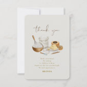 Carte De Remerciements Futur mariage fêté avec un shower (Devant)