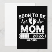 Carte De Remerciements Future Maman 2026 Annonce de Grossesse Bébé (Devant / Derrière)