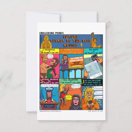 Carte De Remerciements Future Planète des films Apes (Devant)