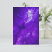 Carte De Remerciements Galaxie avec des étoiles dans l'espace (Debout devant)