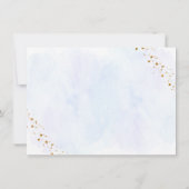 Carte De Remerciements Galaxie Bleu Or Hors De Ce Monde (Dos)