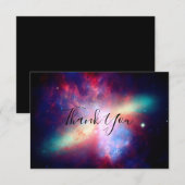 Carte De Remerciements Galaxie colorée (Devant / Derrière)