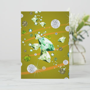 Carte De Remerciements Galaxie de diamant 10