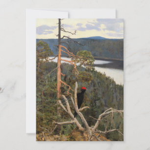 Carte De Remerciements Gallen-Kallela - Grand pic noir 1894