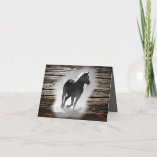Carte De Remerciements Galloping de Wild Horse
