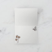 Carte De Remerciements Gamme Minimale de pavots en terre cuite (Intérieur)