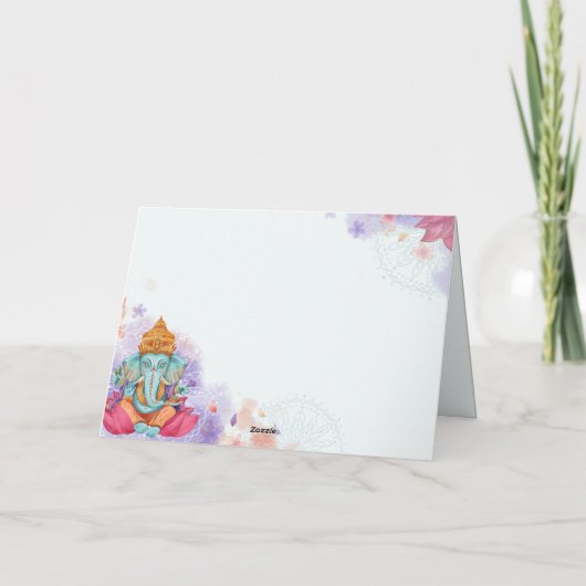 Carte De Remerciements Ganesh (Dos)