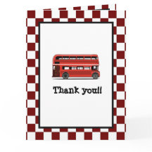 Garçons Anniversaire Bus à Impériale Rouge de Vill