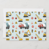 Carte De Remerciements Garçons Cool Construction moderne Anniversaire de  (Dos)