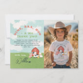 Carte De Remerciements Garçons Ferme Basse-cour Anniversaire Photo (Devant)