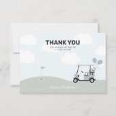 Carte De Remerciements Garçons' Hole-In-One Golf 1er anniversaire (Devant)