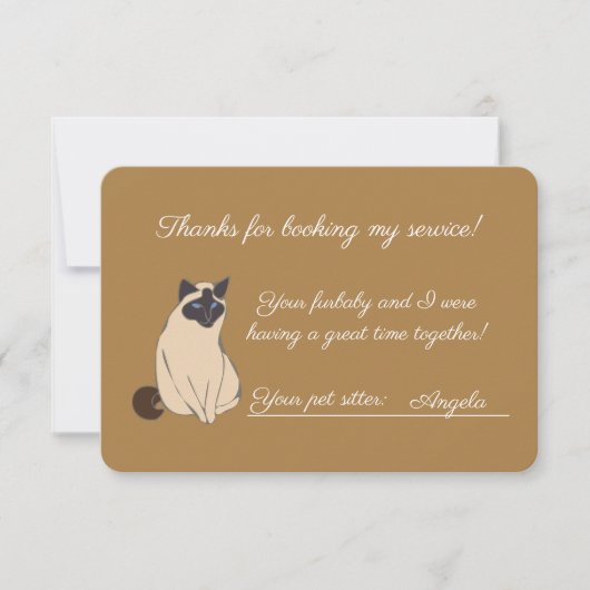 Carte De Remerciements Garde de chat/animé (Devant)